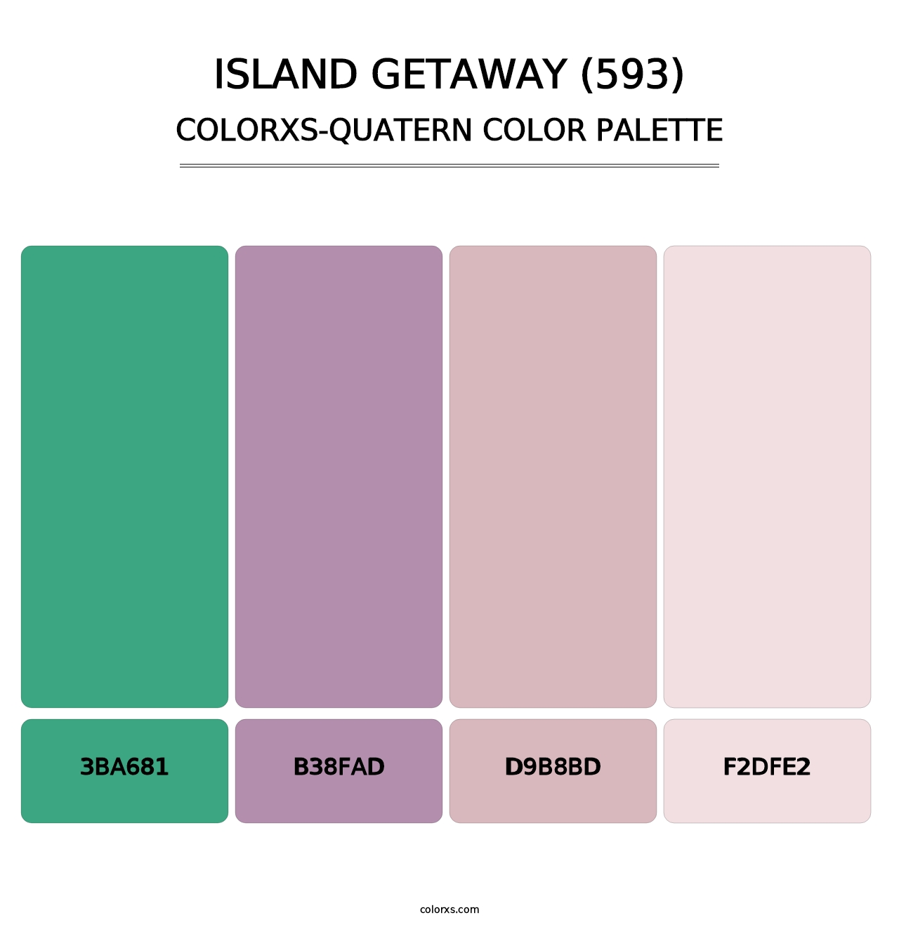 Island Getaway (593) - Colorxs Quatern Palette