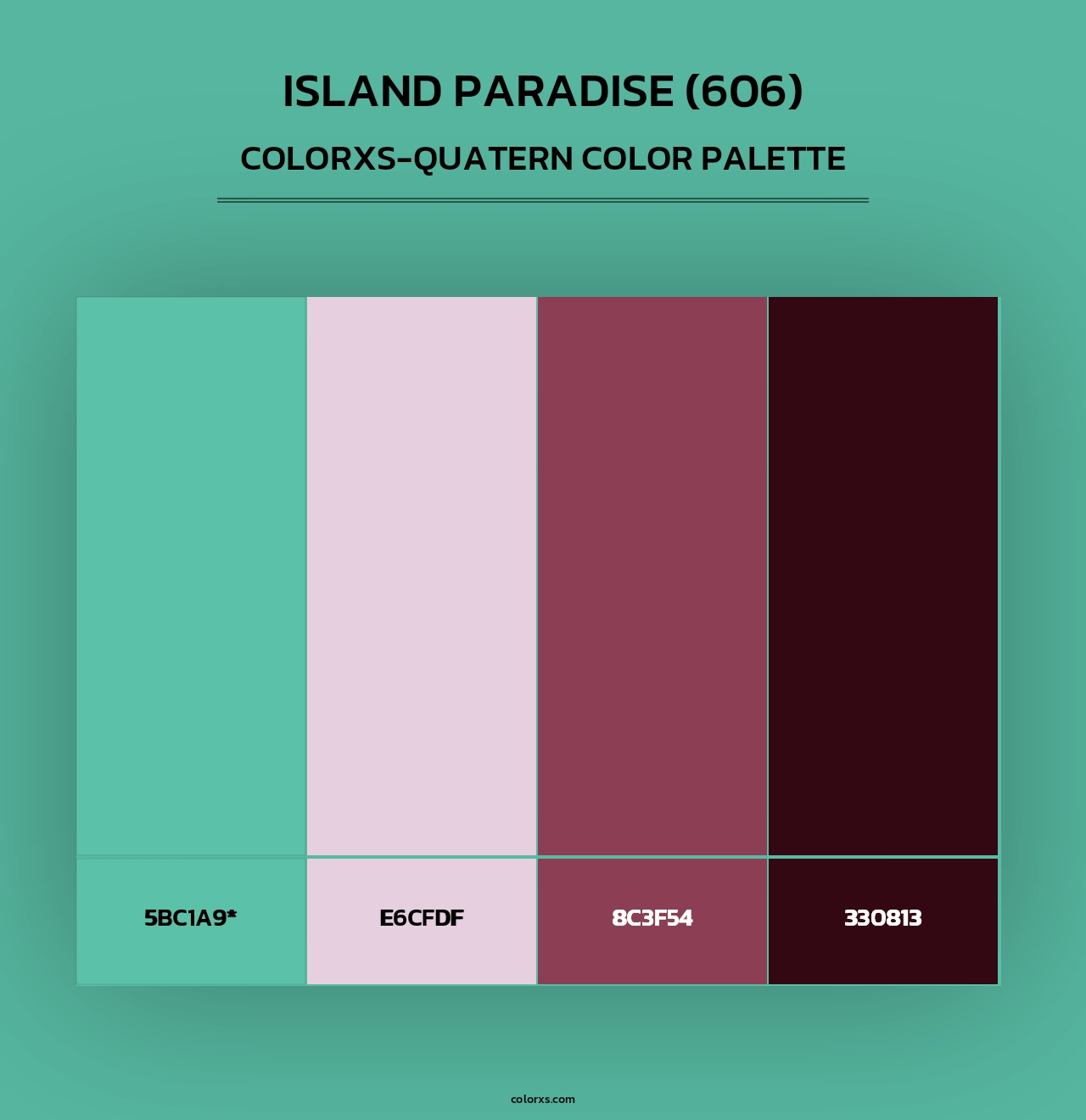 Island Paradise (606) - Colorxs Quad Palette