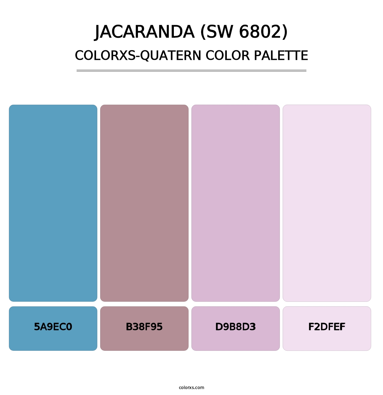 Jacaranda (SW 6802) - Colorxs Quatern Palette
