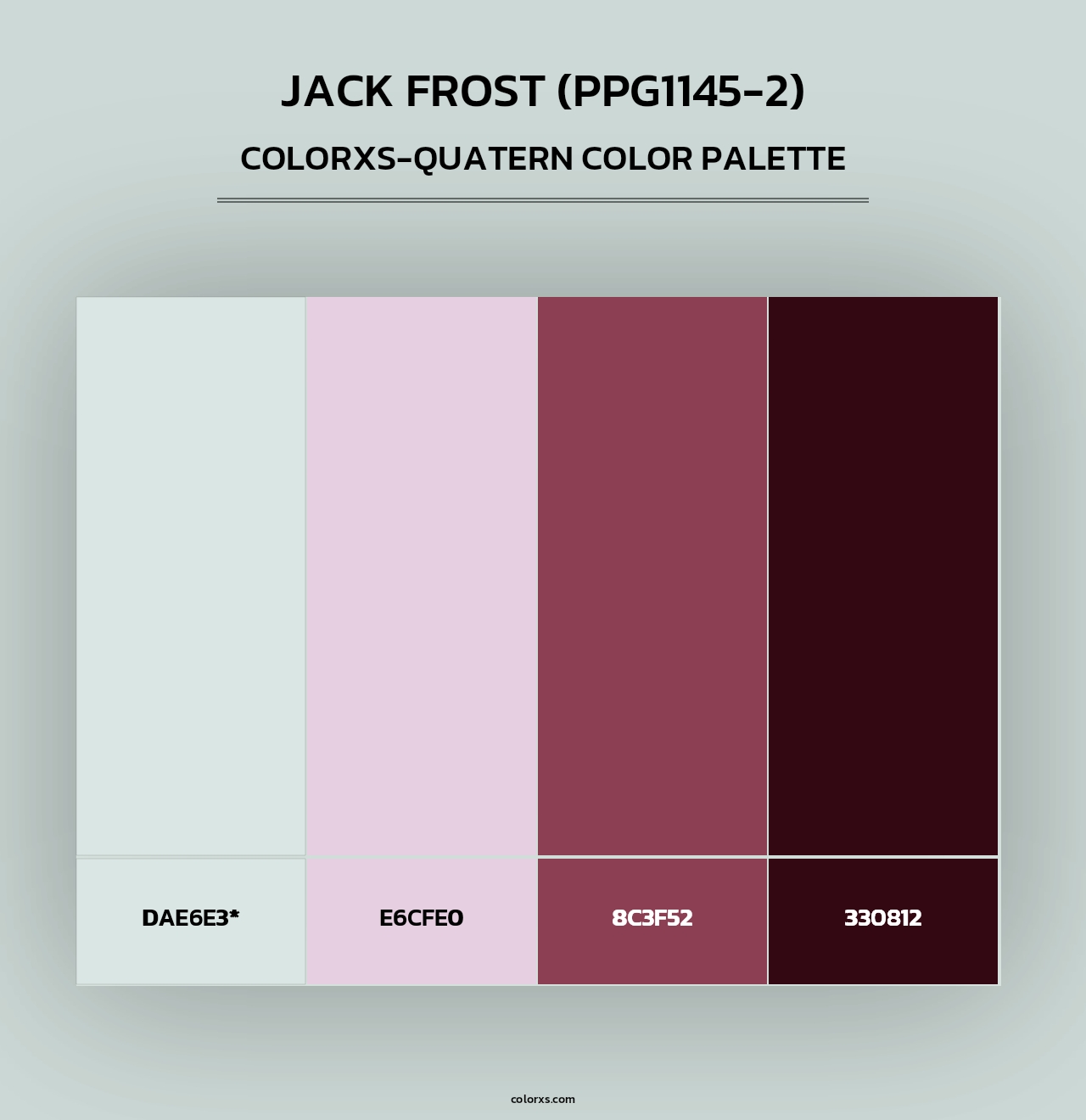 Jack Frost (PPG1145-2) - Colorxs Quad Palette
