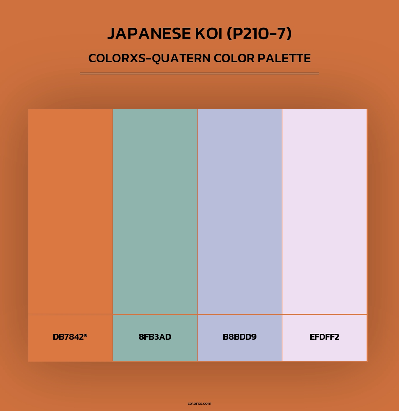 Japanese Koi (P210-7) - Colorxs Quad Palette