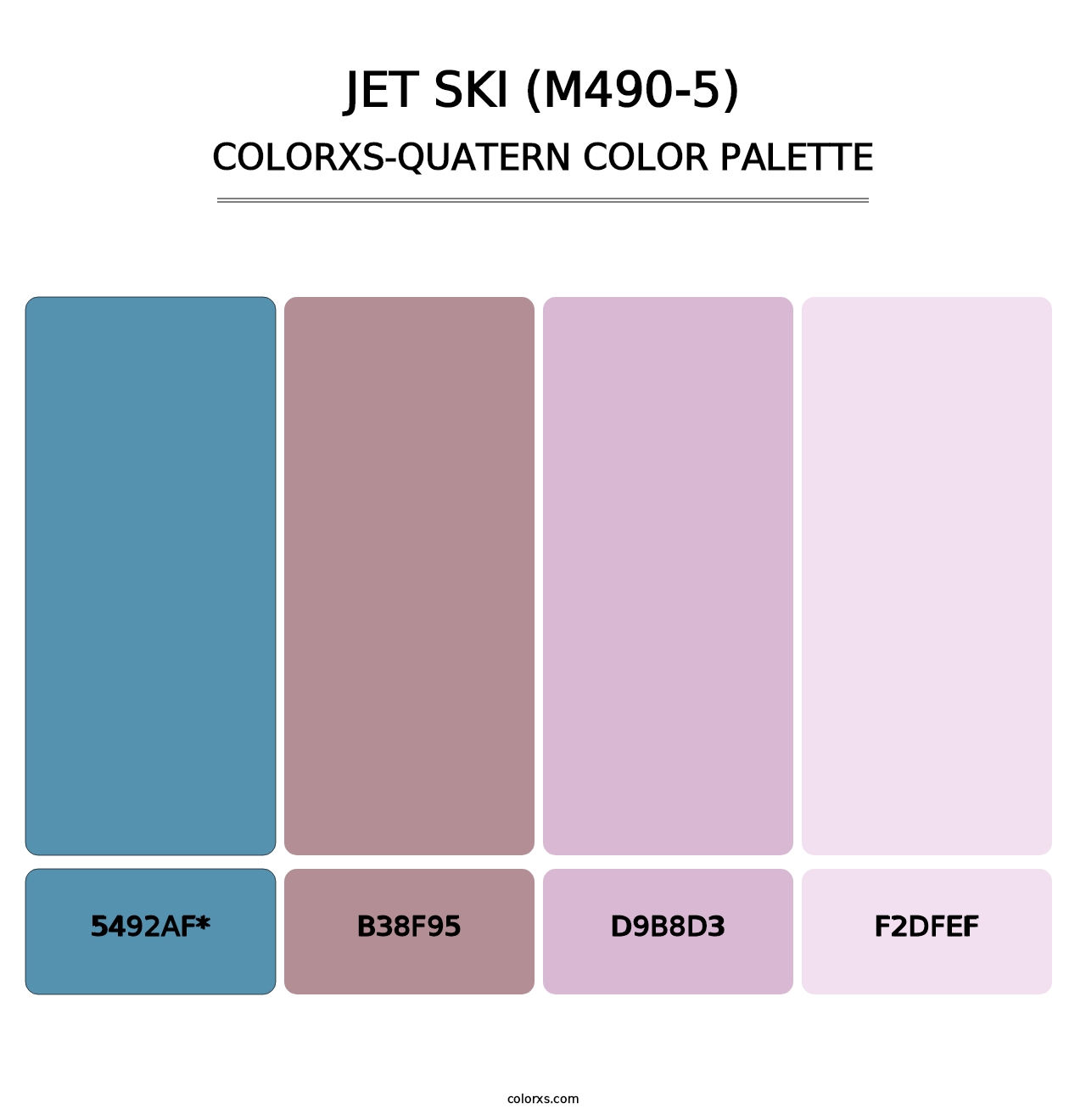 Jet Ski (M490-5) - Colorxs Quatern Palette