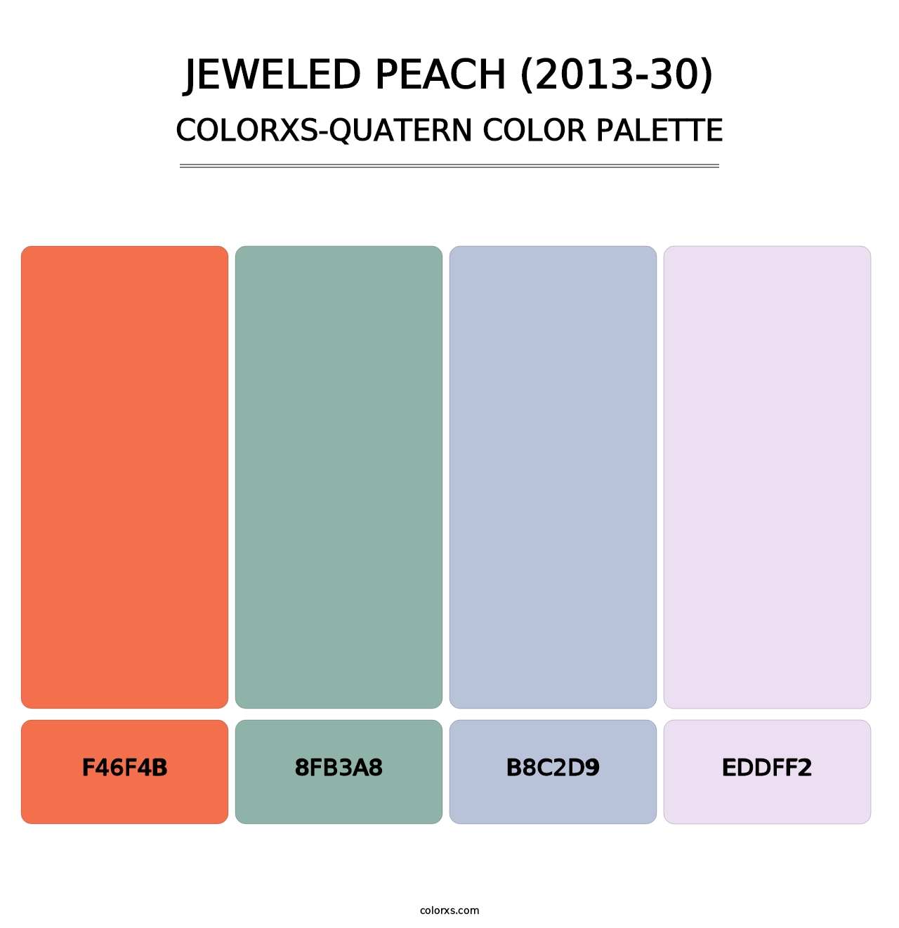 Jeweled Peach (2013-30) - Colorxs Quatern Palette