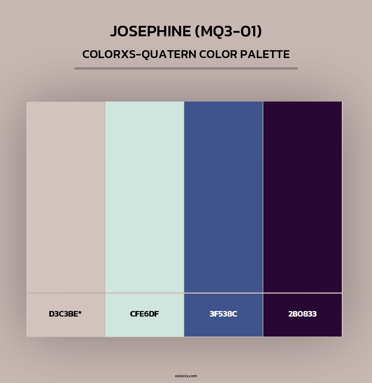 Josephine (MQ3-01) - Colorxs Quad Palette