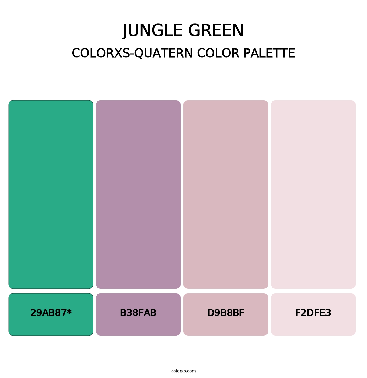 Jungle Green - Colorxs Quatern Palette