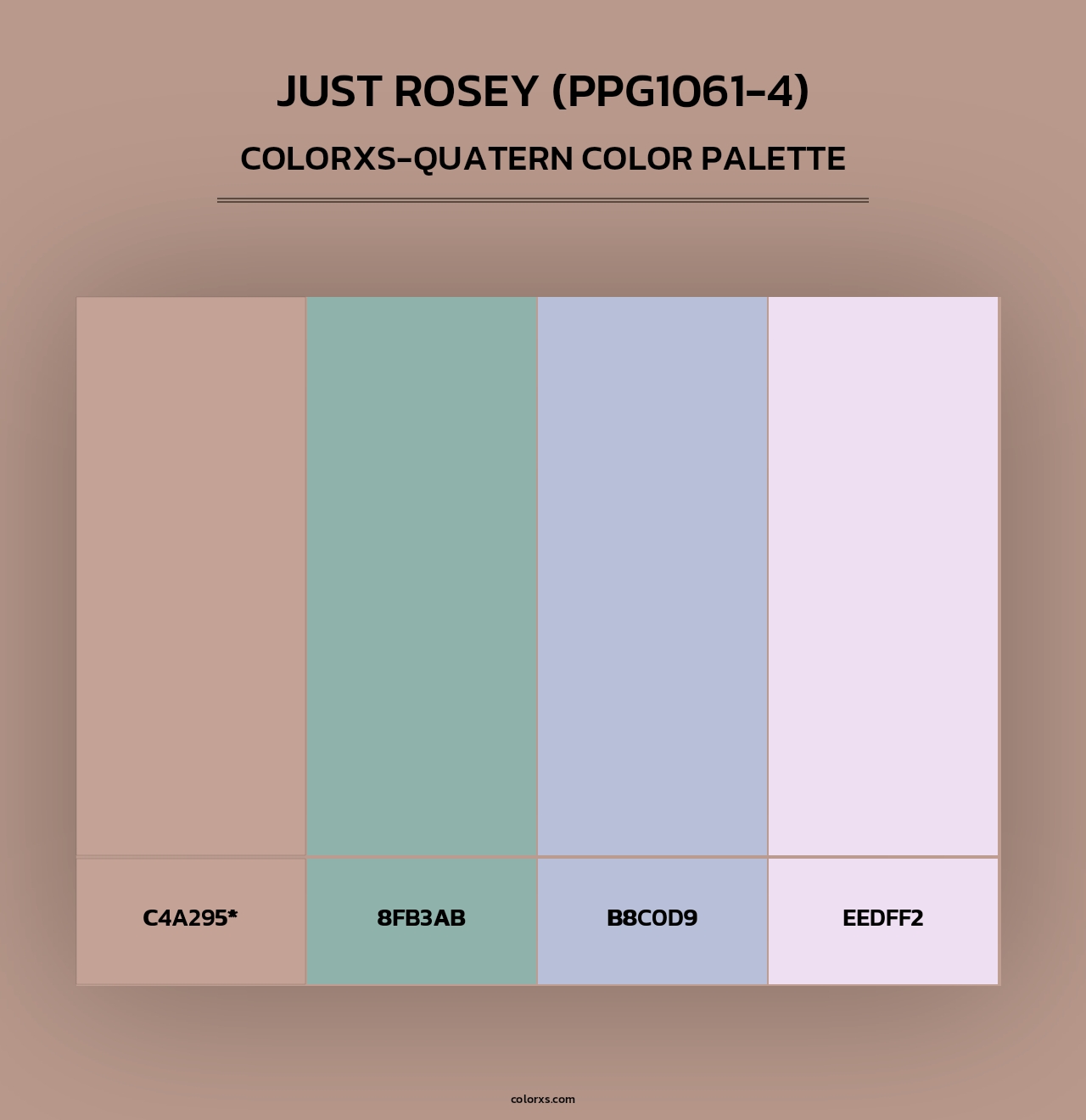 Just Rosey (PPG1061-4) - Colorxs Quad Palette