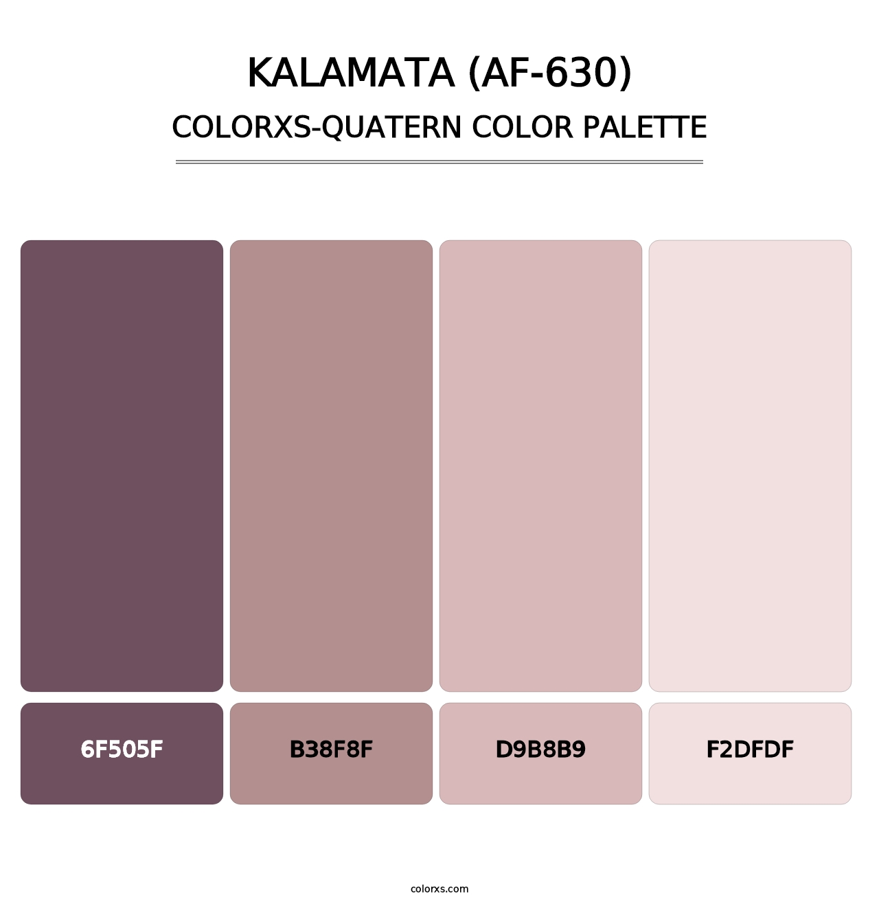 Kalamata (AF-630) - Colorxs Quatern Palette