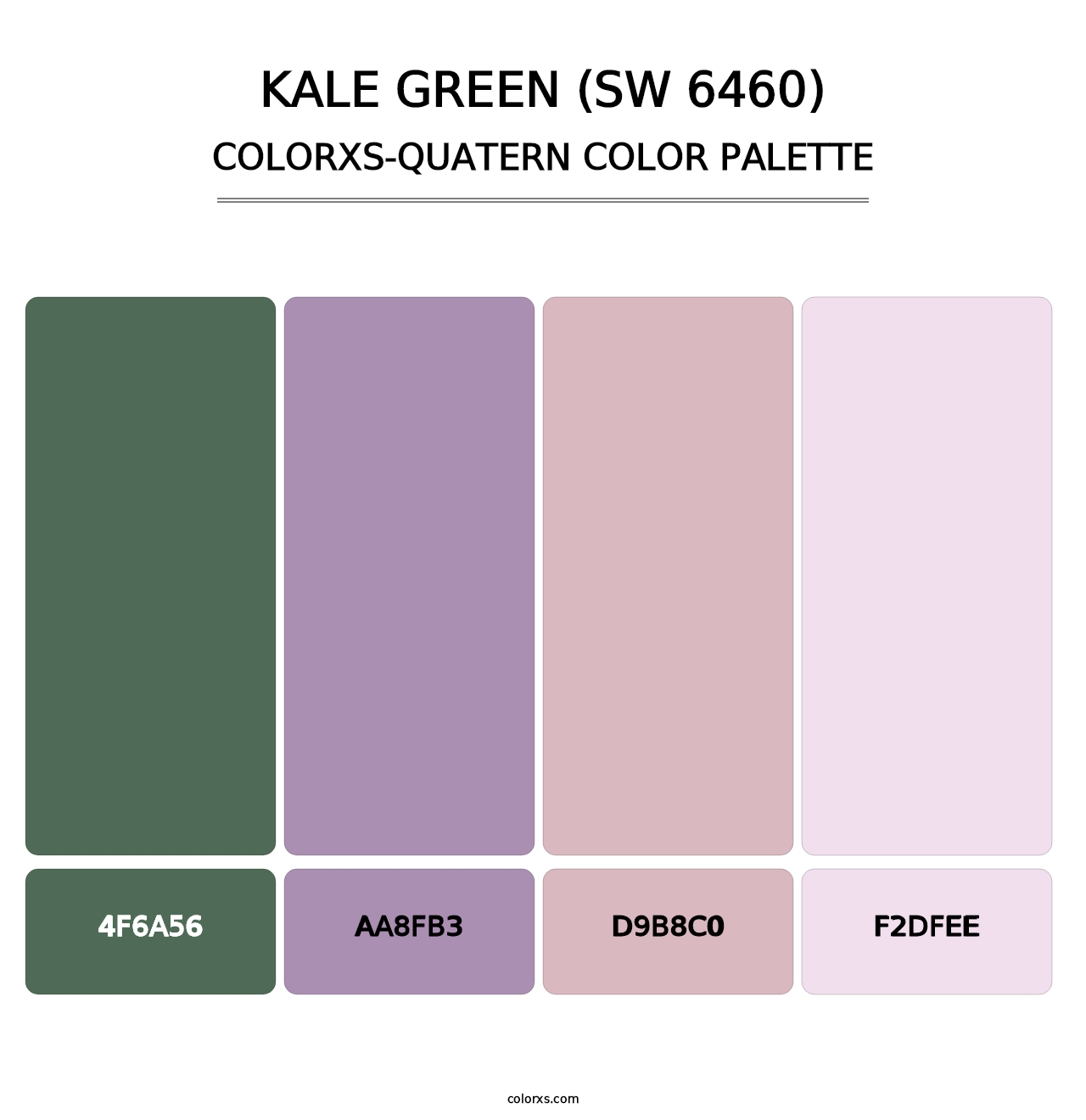 Kale Green (SW 6460) - Colorxs Quatern Palette