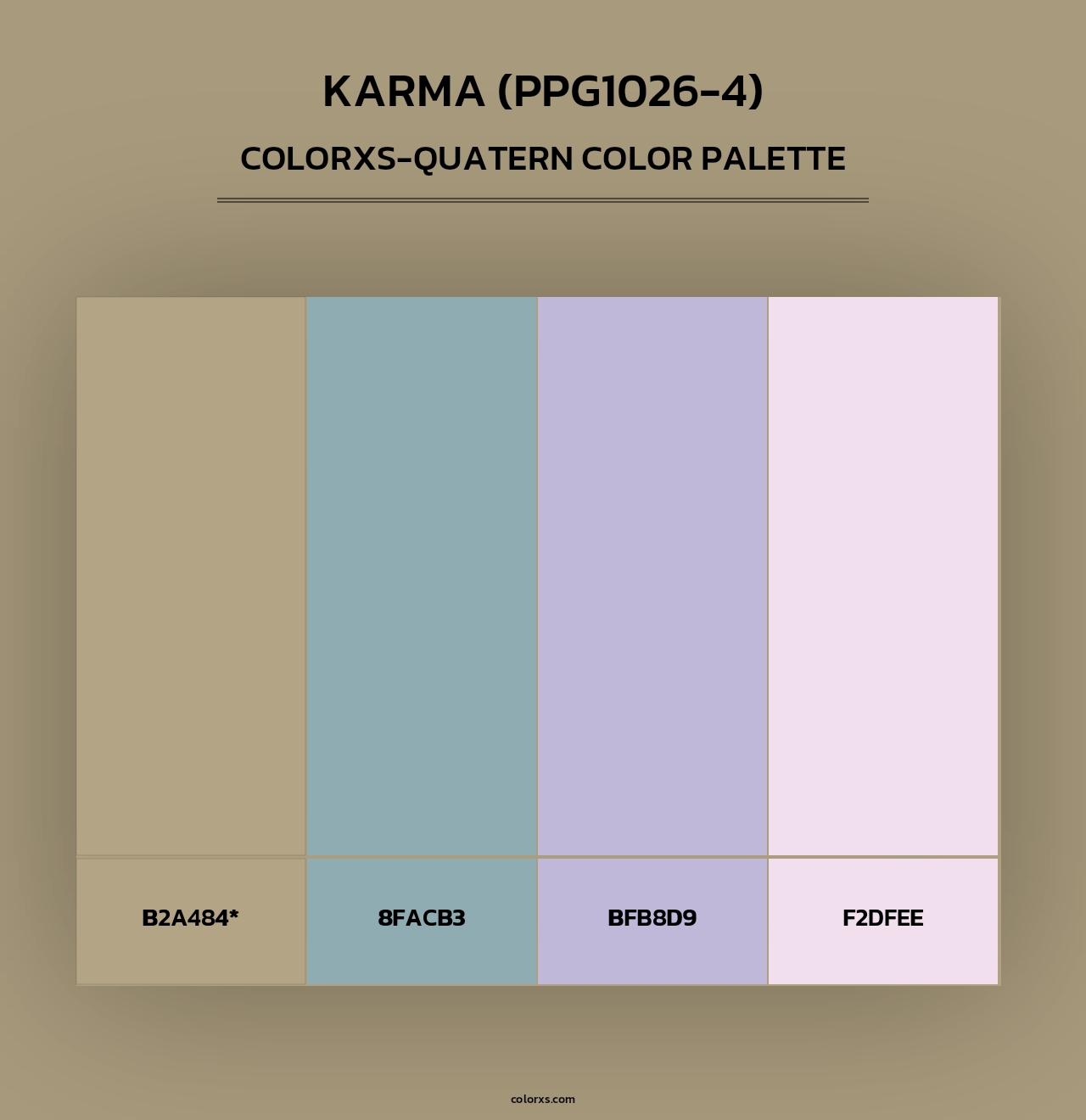 Karma (PPG1026-4) - Colorxs Quad Palette