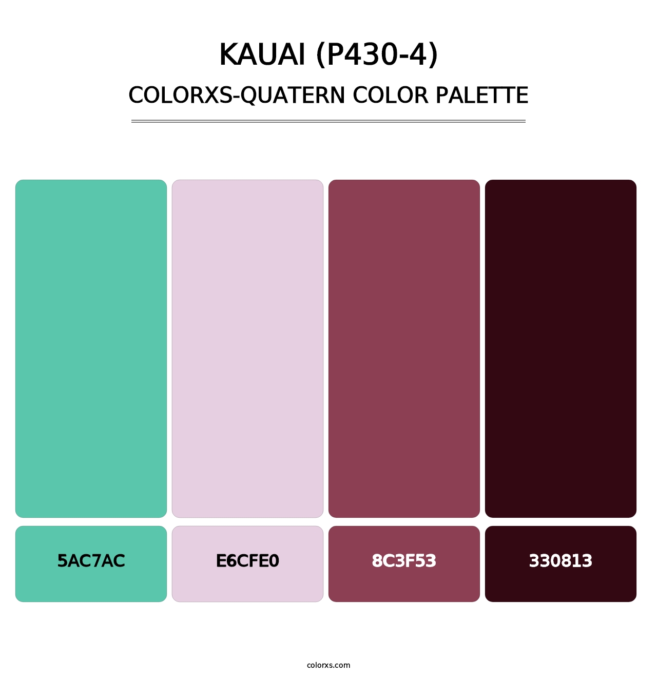 Kauai (P430-4) - Colorxs Quatern Palette
