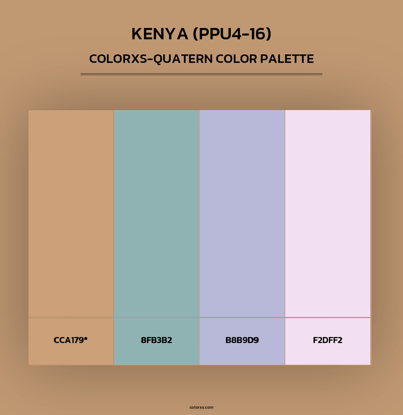 Kenya (PPU4-16) - Colorxs Quad Palette