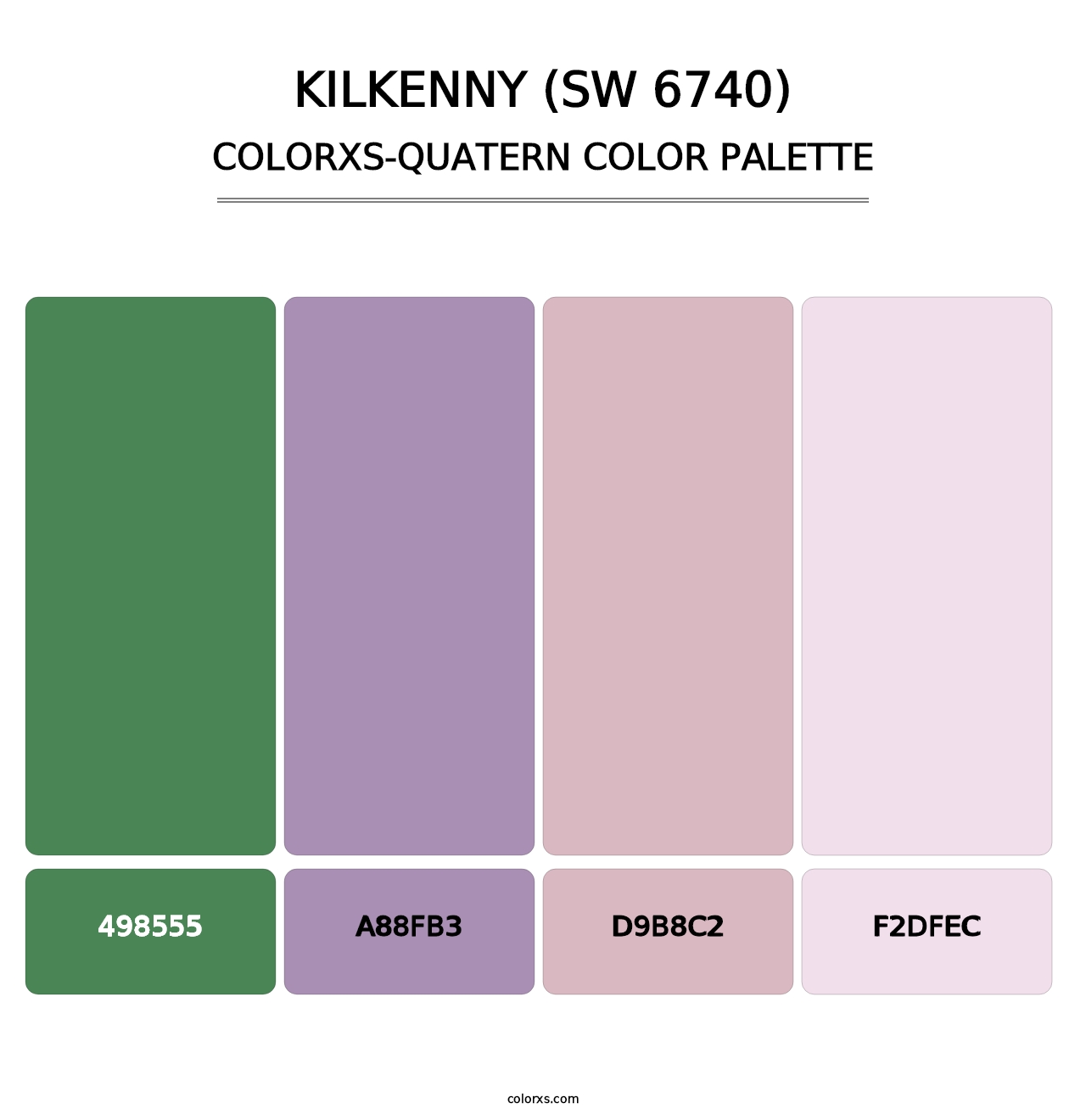 Kilkenny (SW 6740) - Colorxs Quatern Palette
