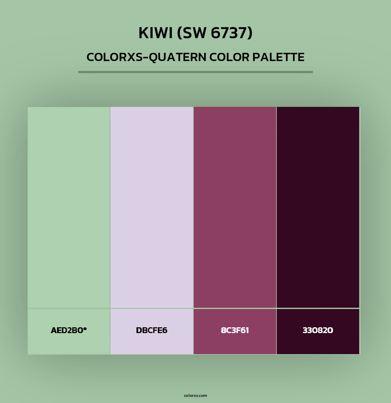 Kiwi (SW 6737) - Colorxs Quad Palette