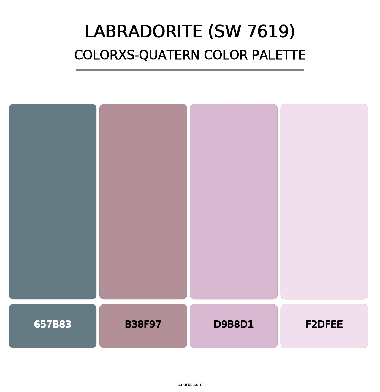 Labradorite (SW 7619) - Colorxs Quatern Palette