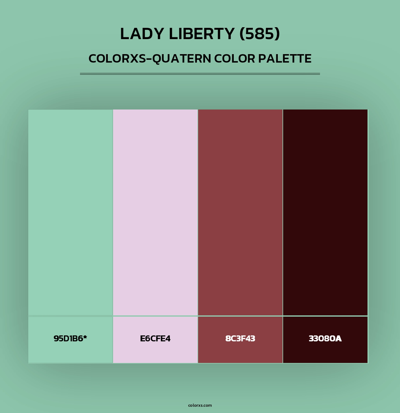 Lady Liberty (585) - Colorxs Quad Palette
