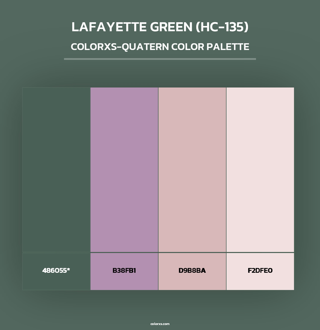 Lafayette Green (HC-135) - Colorxs Quad Palette