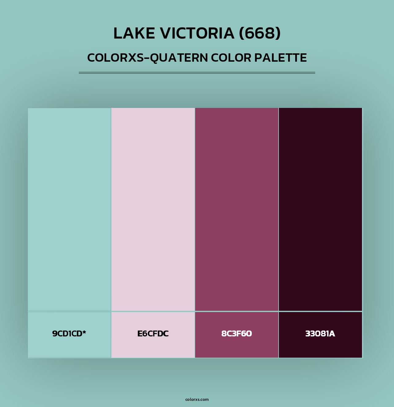 Lake Victoria (668) - Colorxs Quad Palette