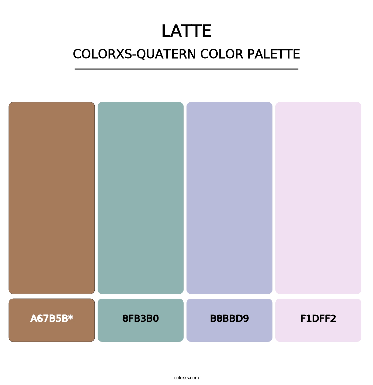 Latte - Colorxs Quatern Palette