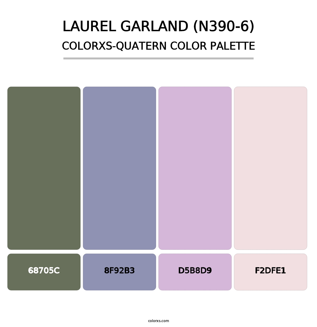 Laurel Garland (N390-6) - Colorxs Quatern Palette