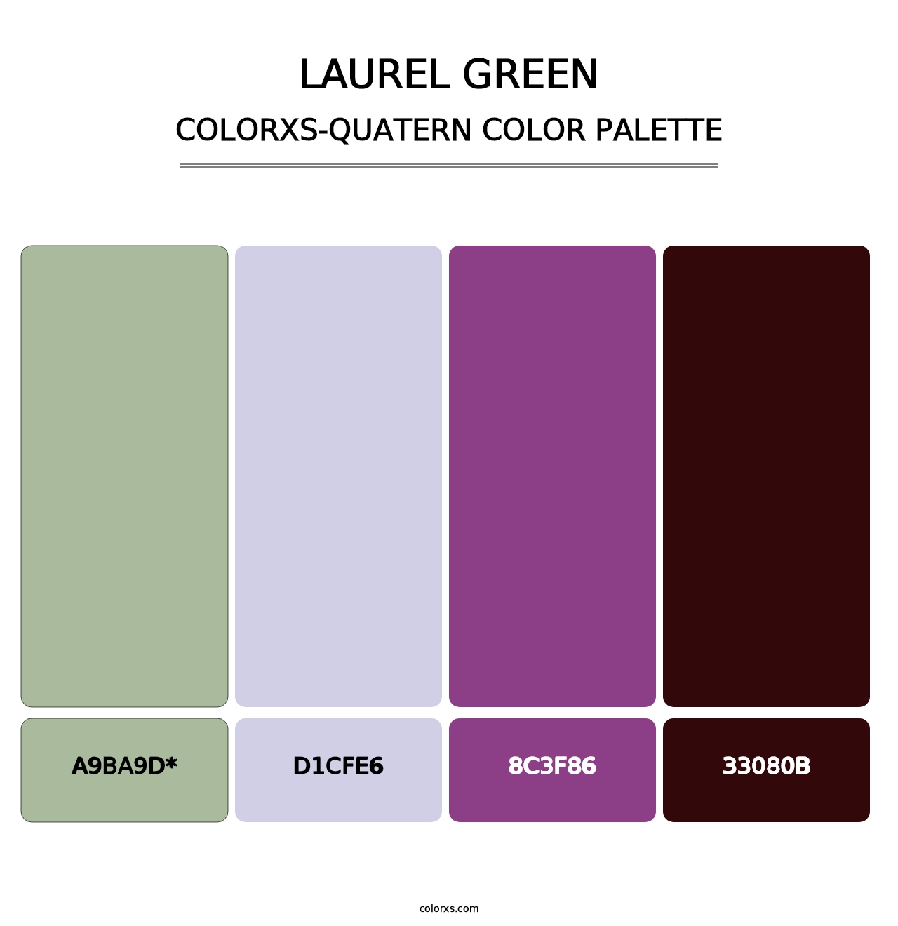 Laurel Green - Colorxs Quatern Palette