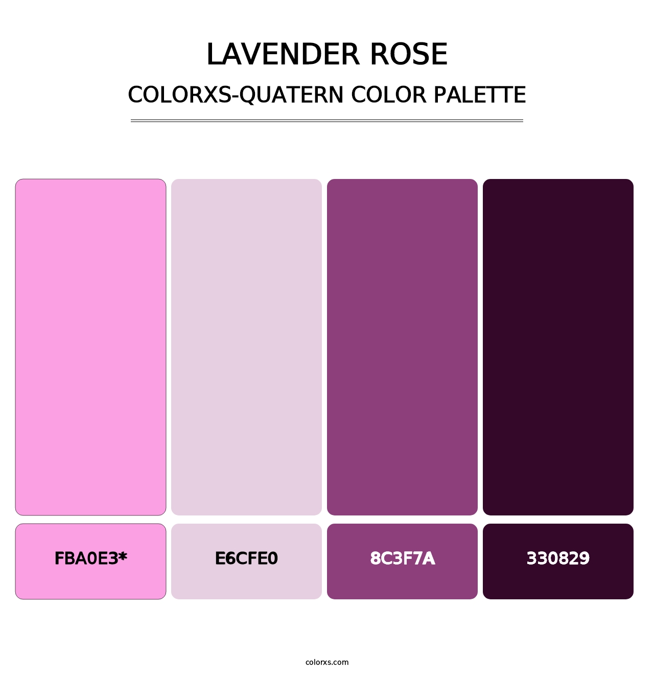 Lavender Rose - Colorxs Quatern Palette