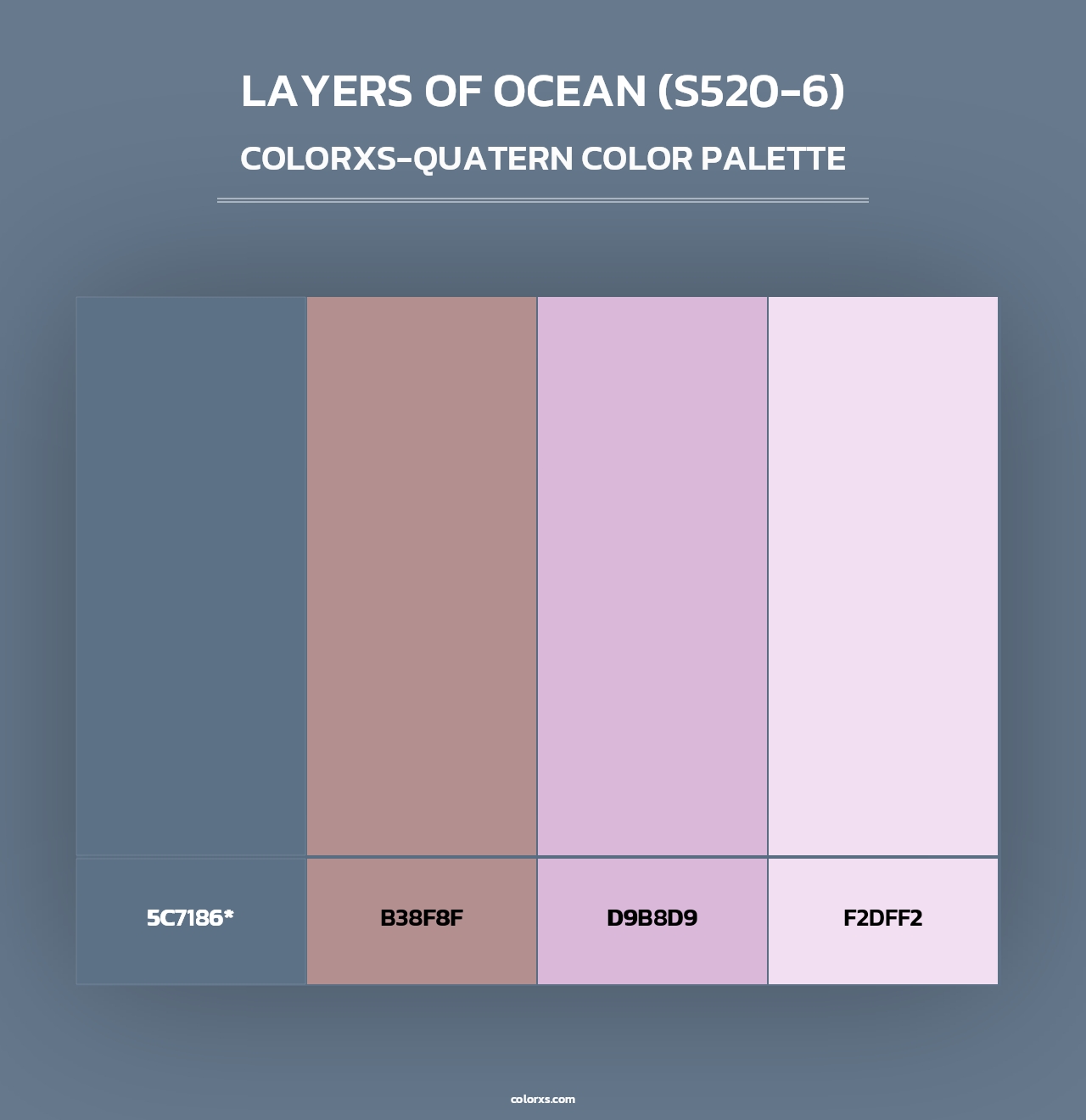 Layers Of Ocean (S520-6) - Colorxs Quad Palette