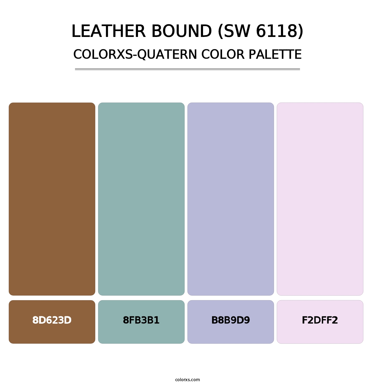 Leather Bound (SW 6118) - Colorxs Quatern Palette