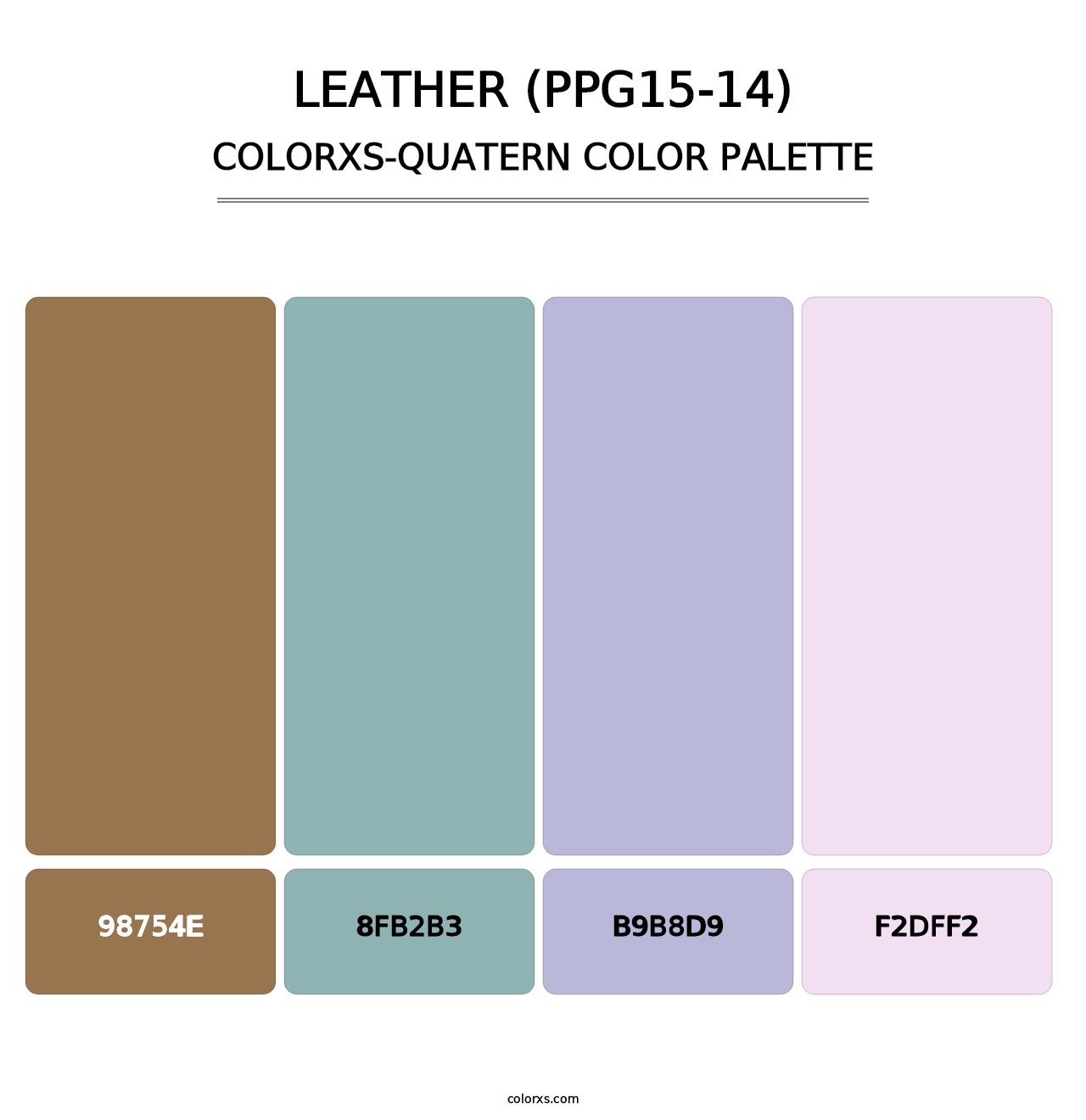 Leather (PPG15-14) - Colorxs Quatern Palette