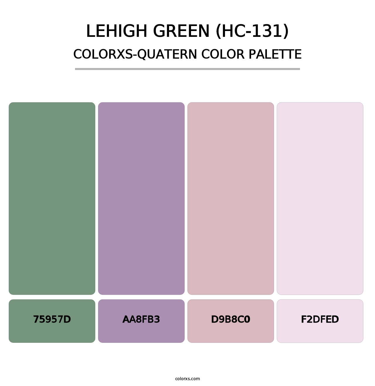 Lehigh Green (HC-131) - Colorxs Quatern Palette