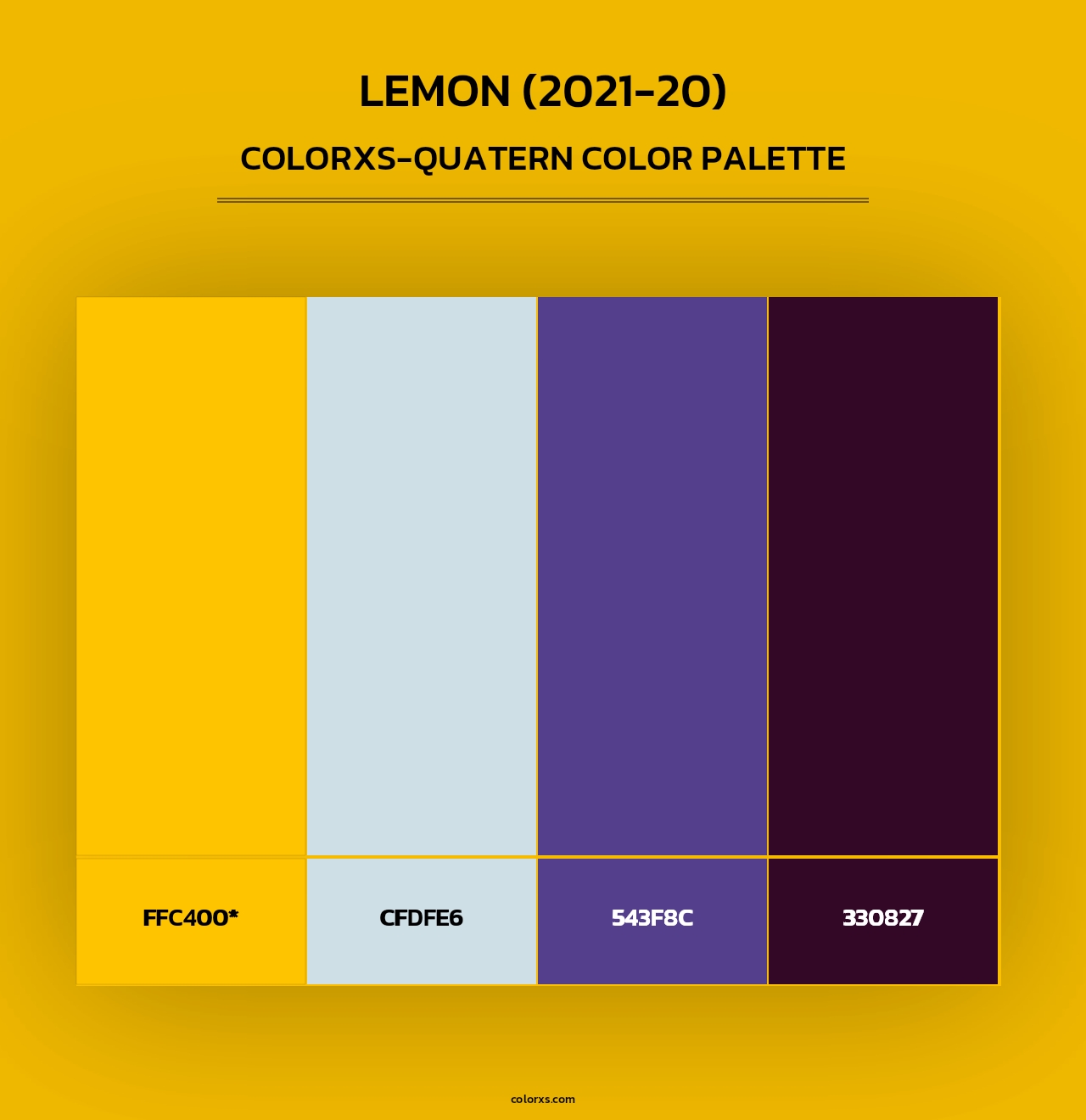 Lemon (2021-20) - Colorxs Quad Palette