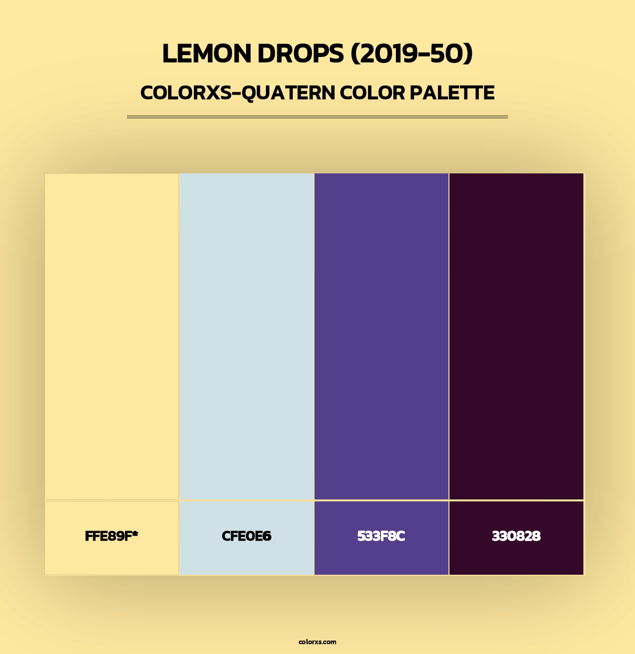 Lemon Drops (2019-50) - Colorxs Quad Palette