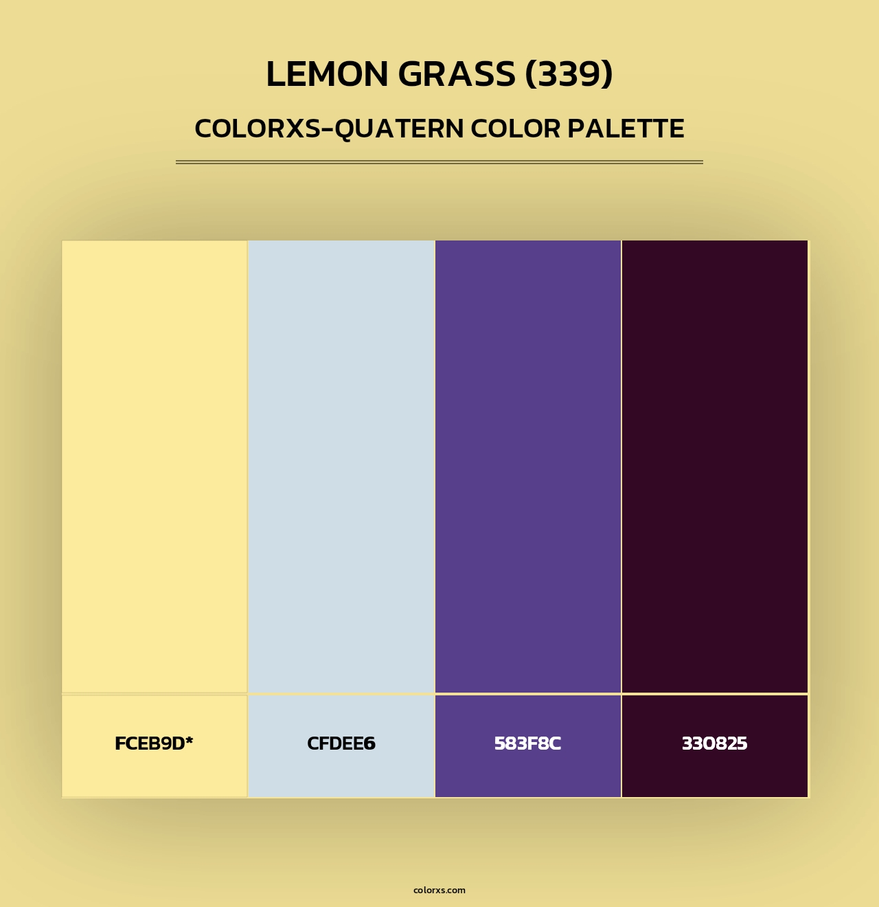 Lemon Grass (339) - Colorxs Quad Palette