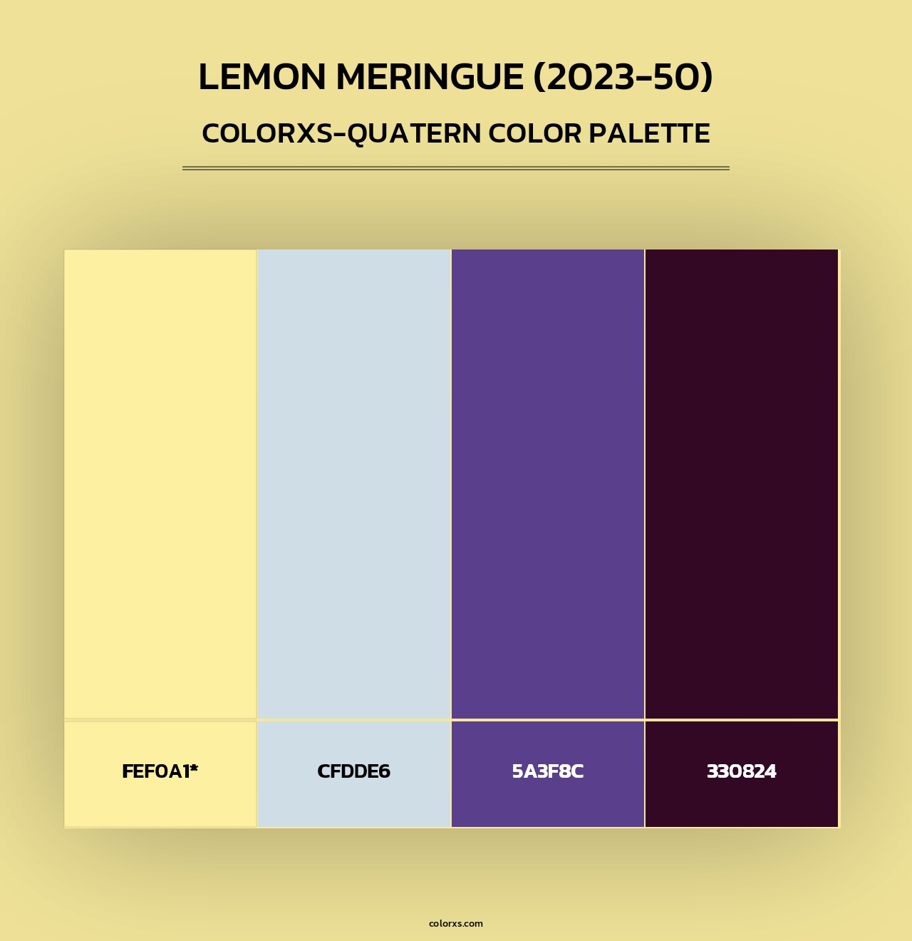 Lemon Meringue (2023-50) - Colorxs Quad Palette