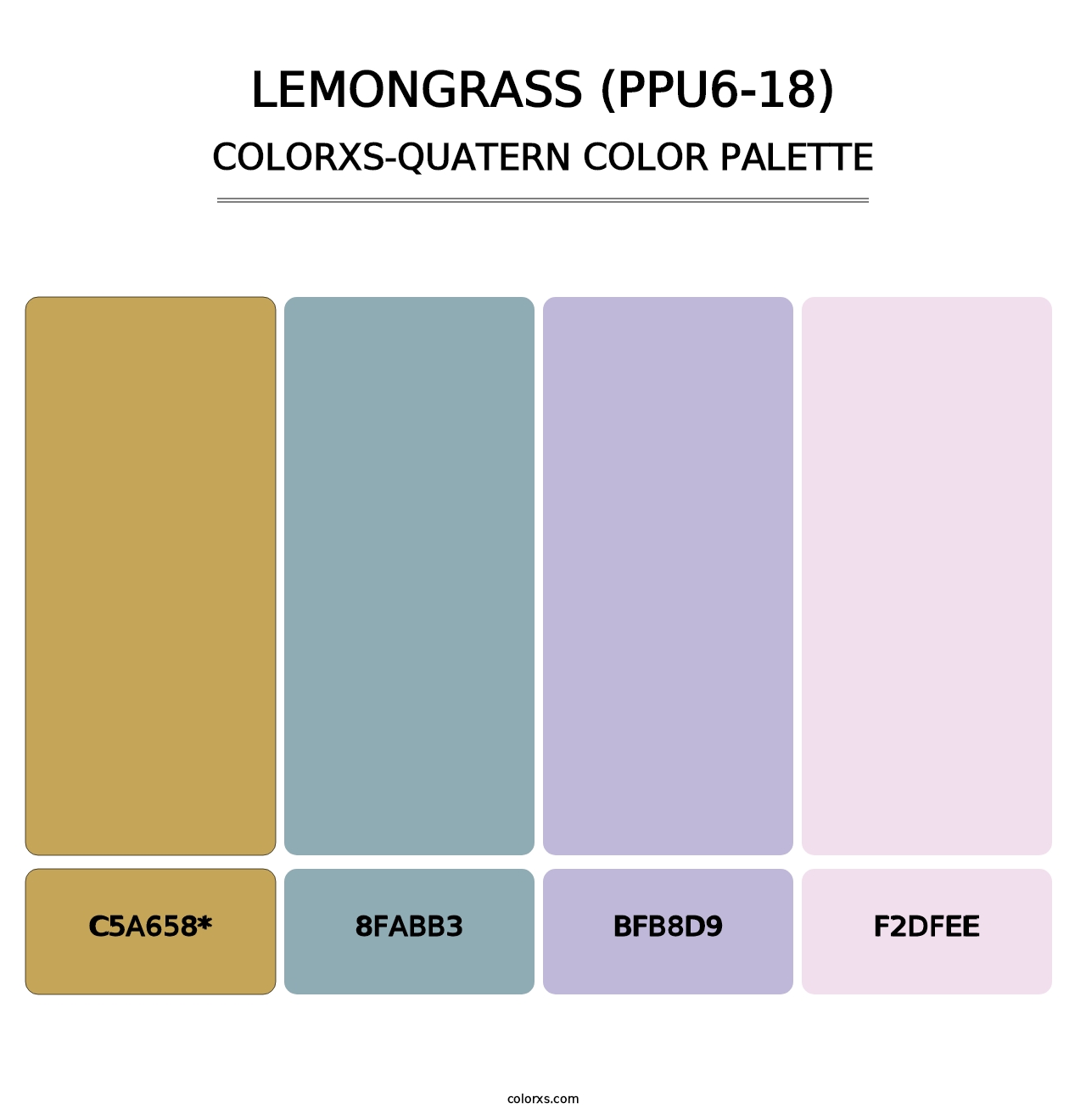 Lemongrass (PPU6-18) - Colorxs Quatern Palette