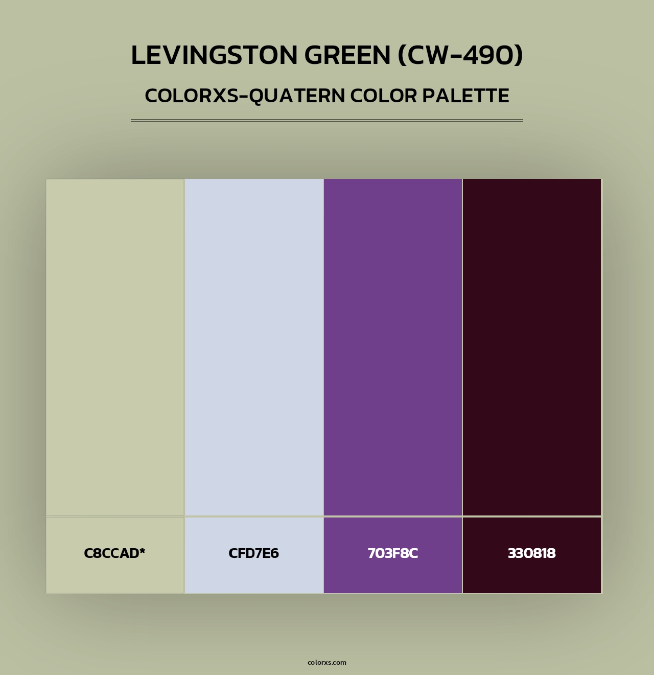 Levingston Green (CW-490) - Colorxs Quad Palette