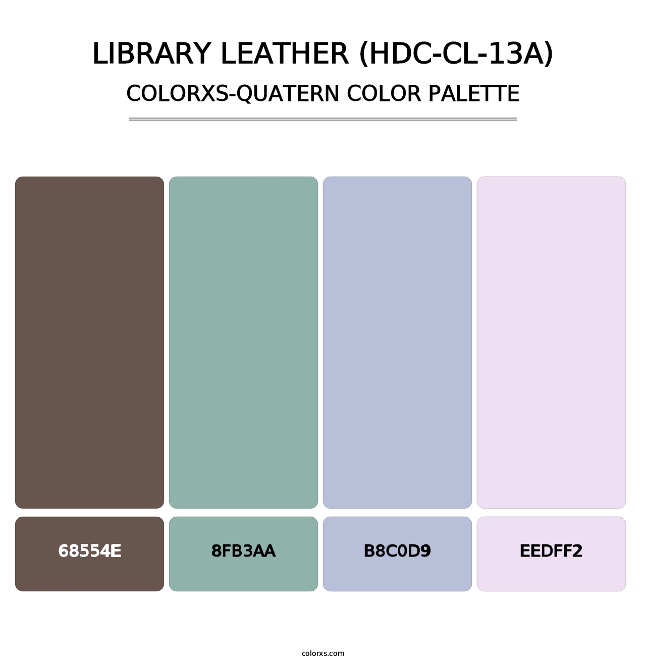 Library Leather (HDC-CL-13A) - Colorxs Quatern Palette