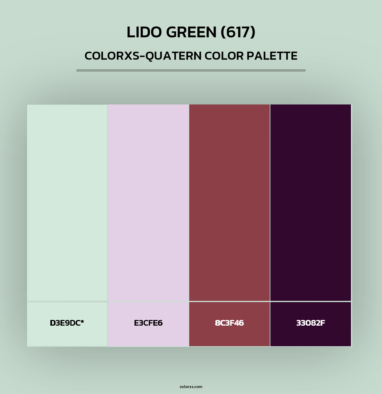 Lido Green (617) - Colorxs Quad Palette