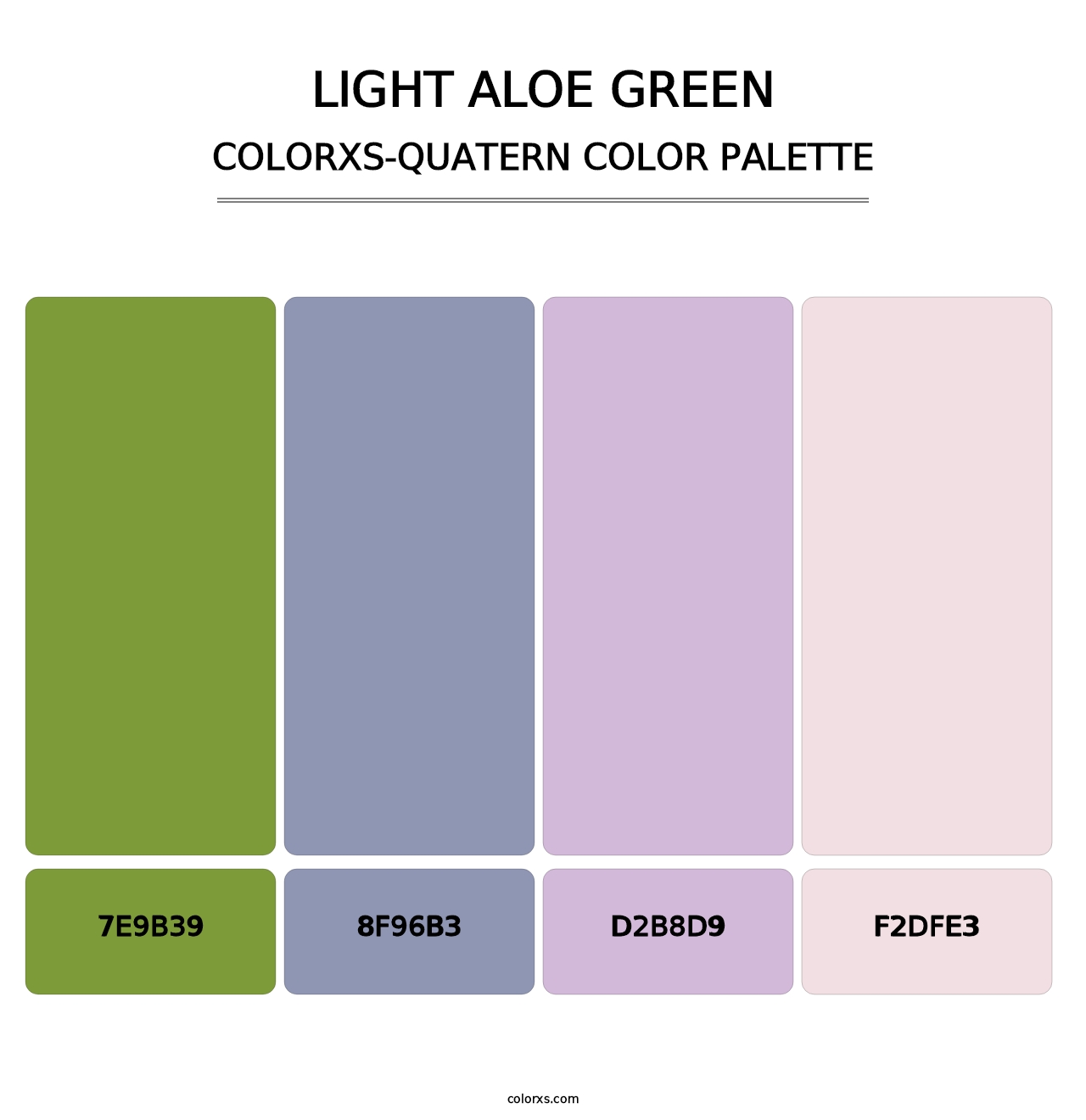 Light Aloe Green - Colorxs Quatern Palette