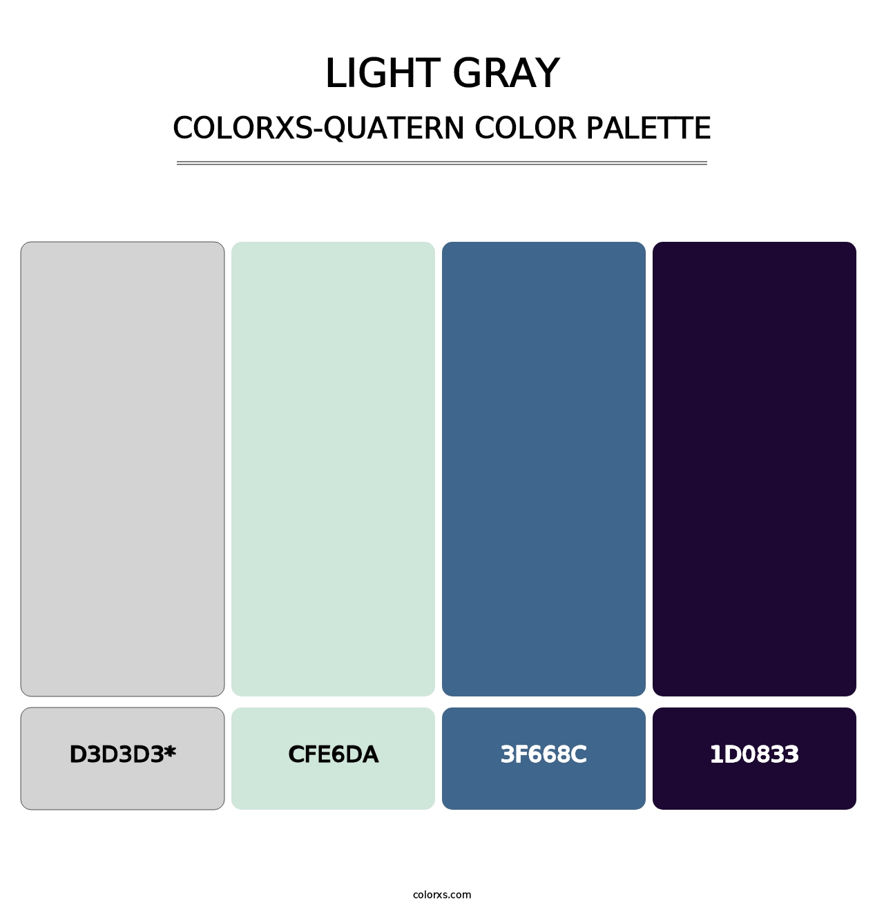 Light Gray - Colorxs Quatern Palette