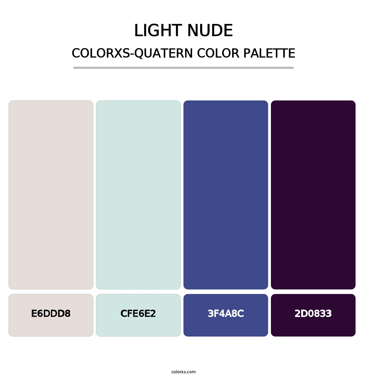 Light Nude - Colorxs Quatern Palette