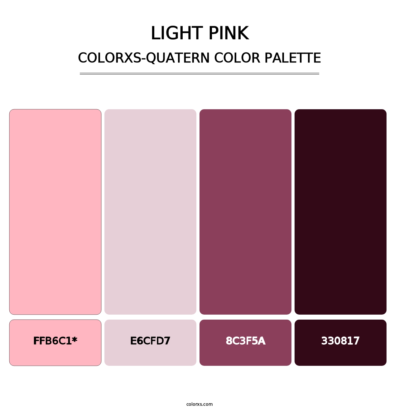 Light Pink - Colorxs Quatern Palette