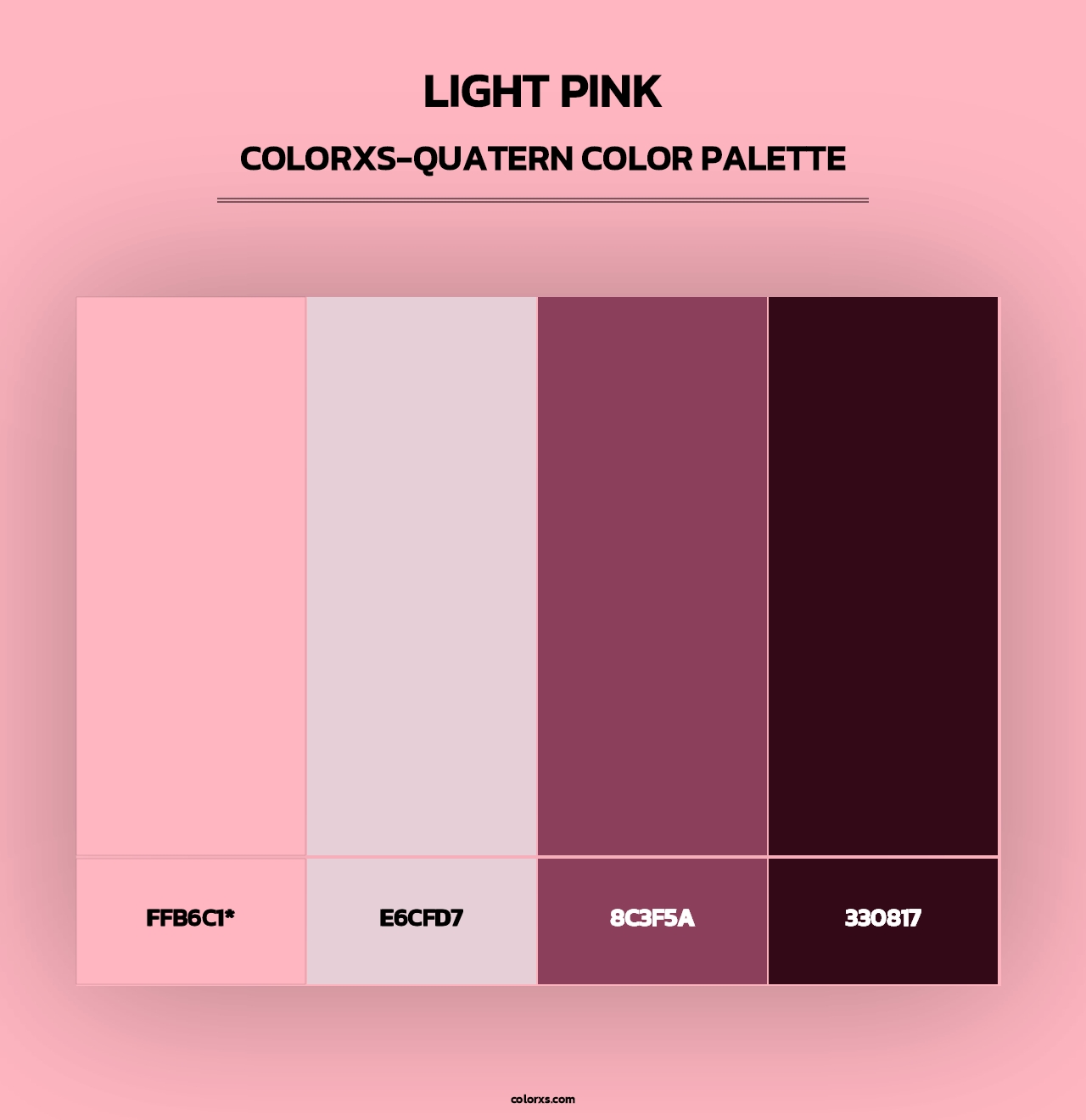 Light Pink - Colorxs Quatern Palette