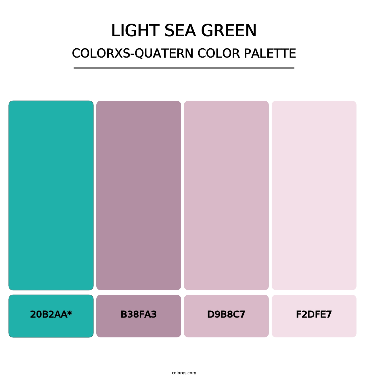 Light Sea Green - Colorxs Quatern Palette