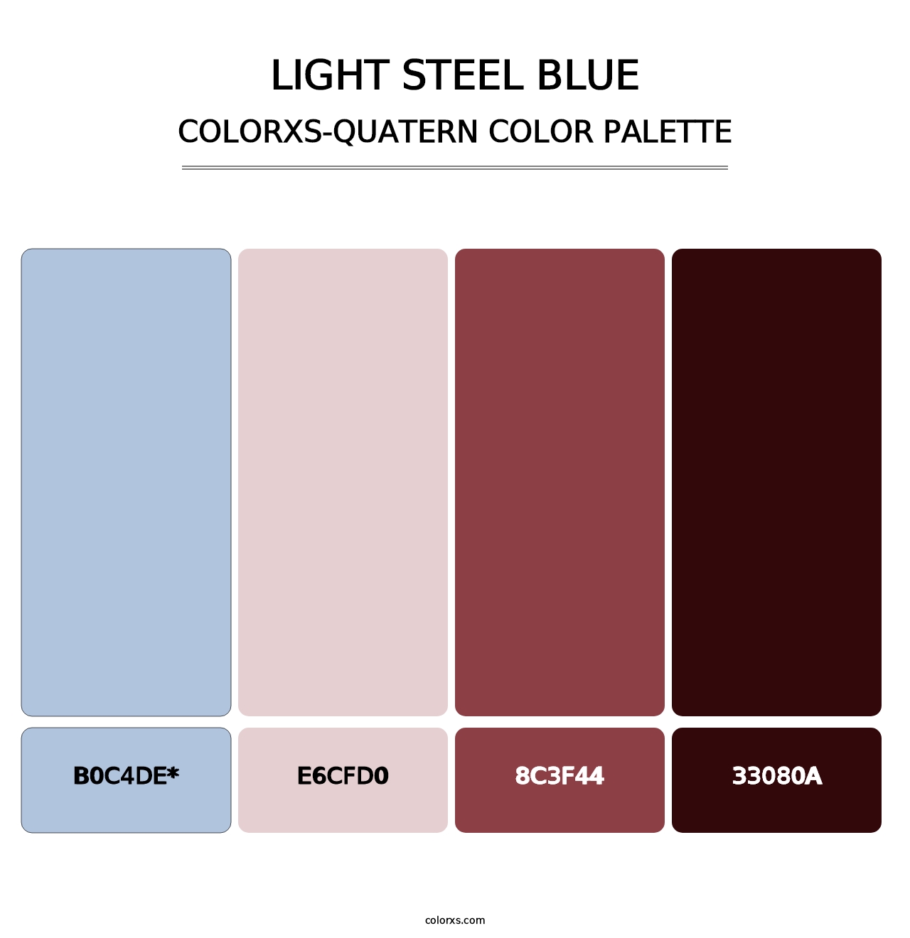 Light Steel Blue - Colorxs Quatern Palette