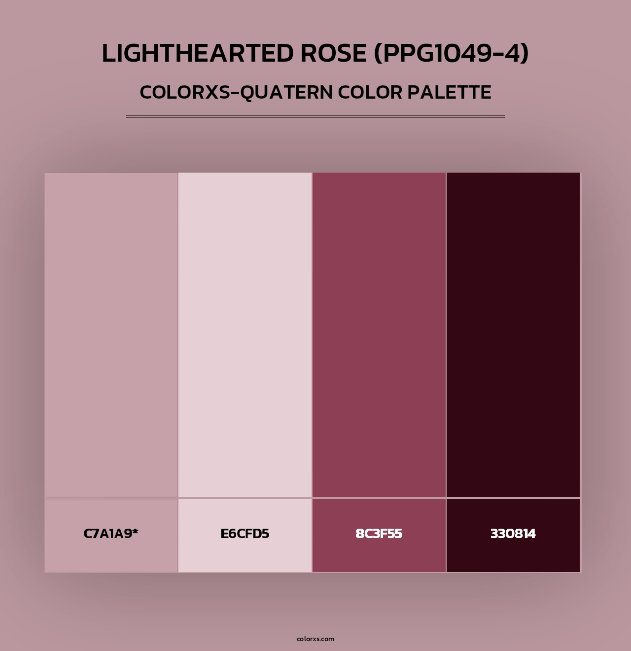 Lighthearted Rose (PPG1049-4) - Colorxs Quad Palette