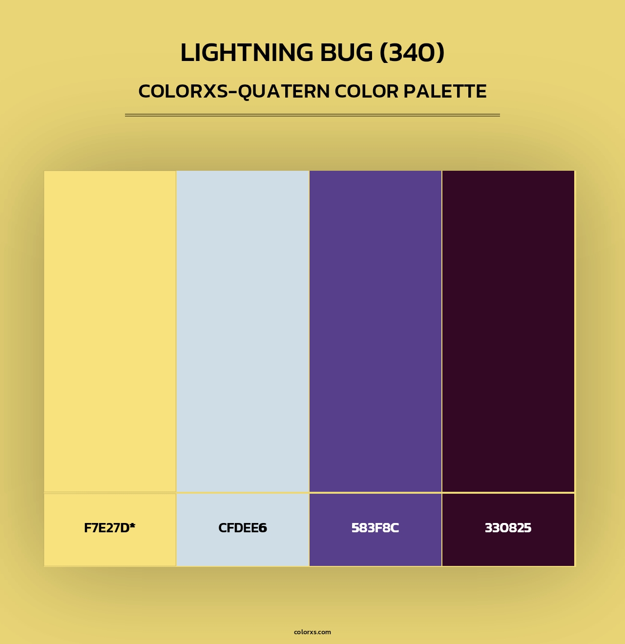 Lightning Bug (340) - Colorxs Quad Palette