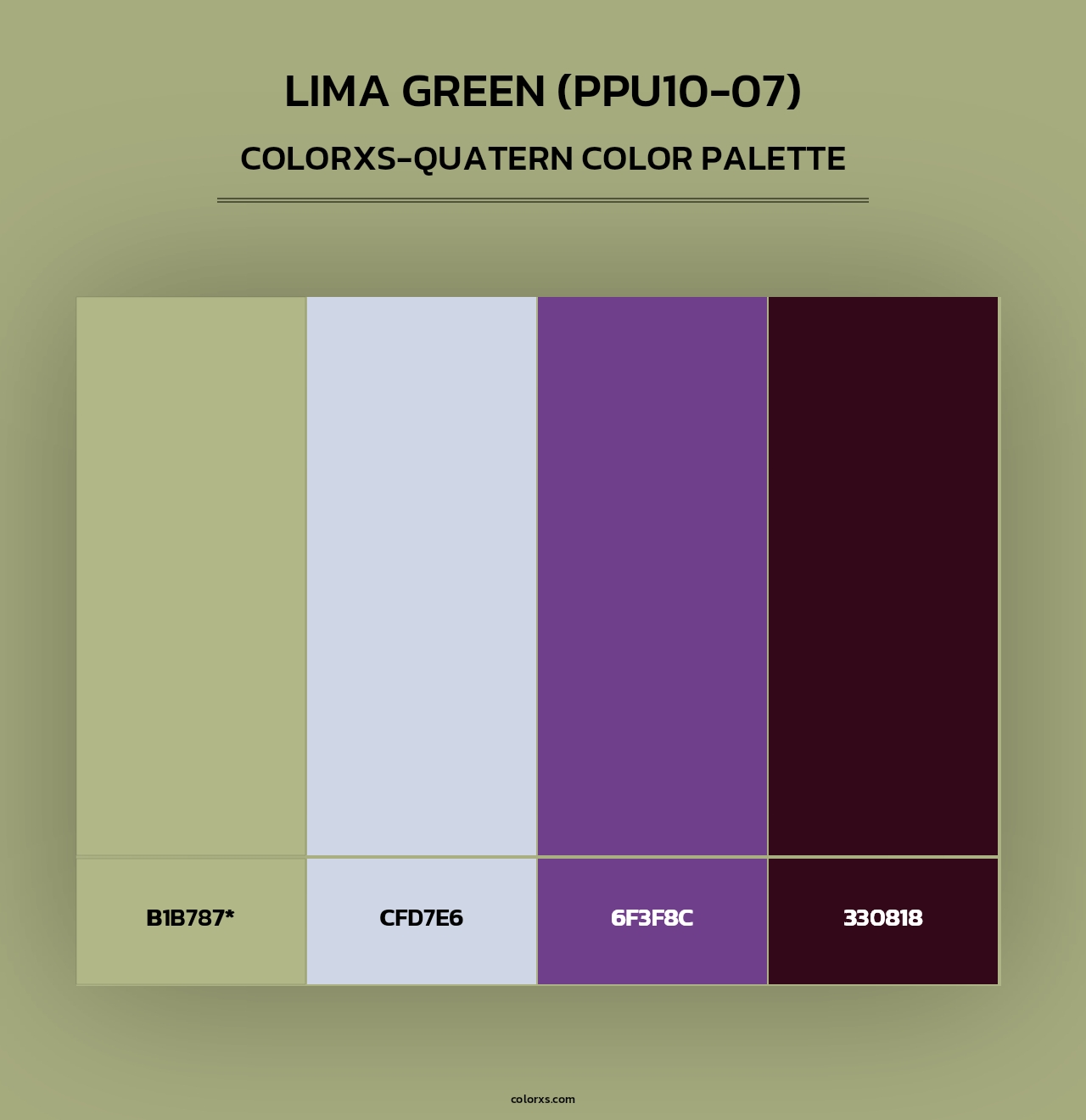 Lima Green (PPU10-07) - Colorxs Quad Palette