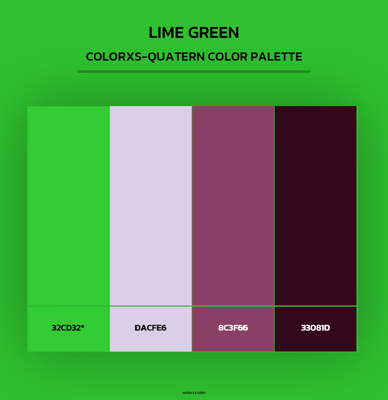 Lime Green - Colorxs Quad Palette