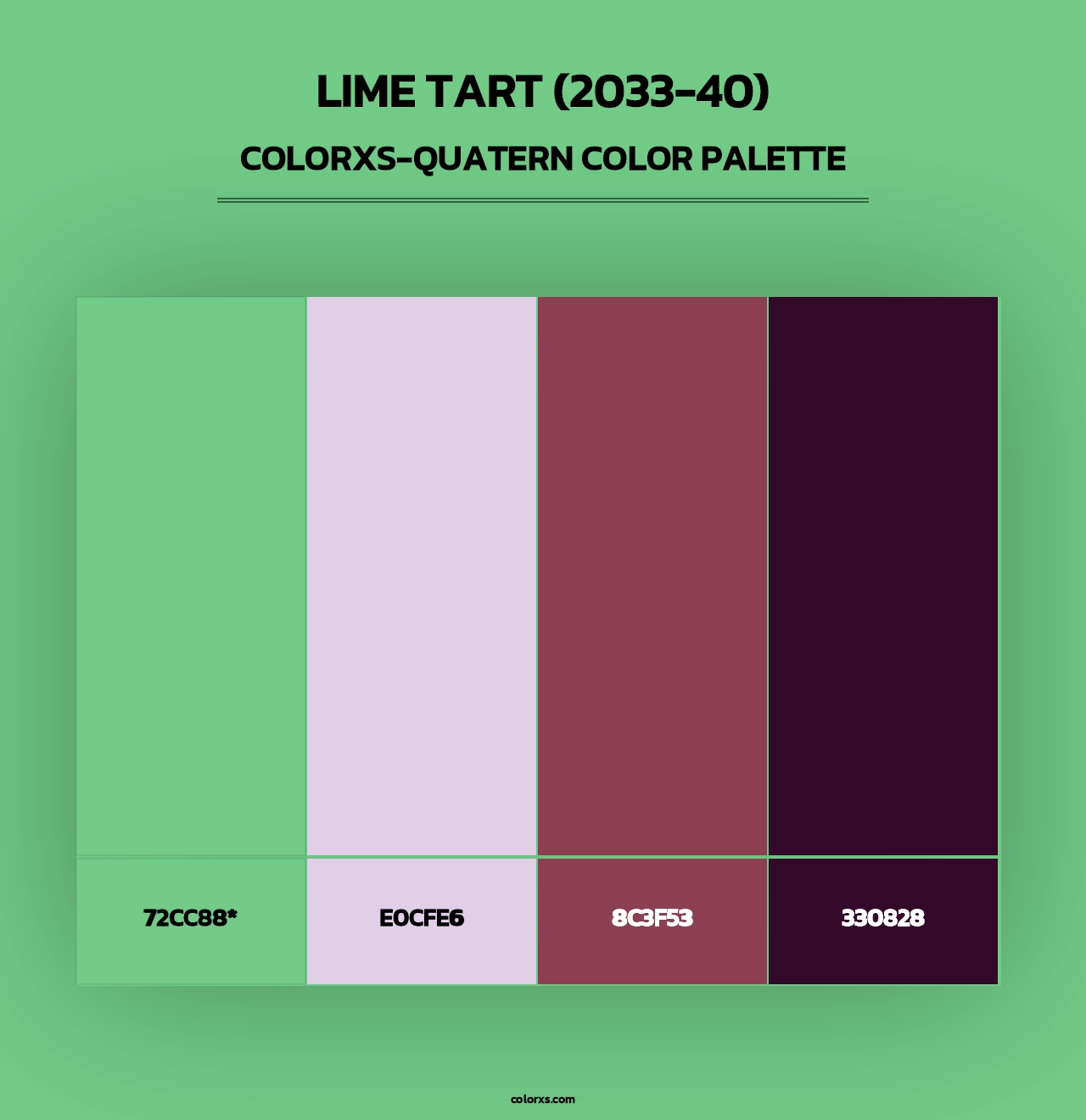 Lime Tart (2033-40) - Colorxs Quad Palette