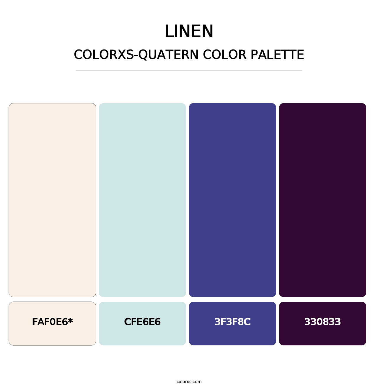 Linen - Colorxs Quatern Palette
